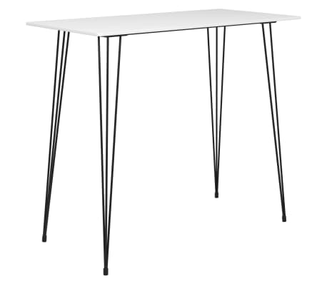 vidaXL Baro baldų komplektas, 3 dalių, baltos spalvos (248144+281527)