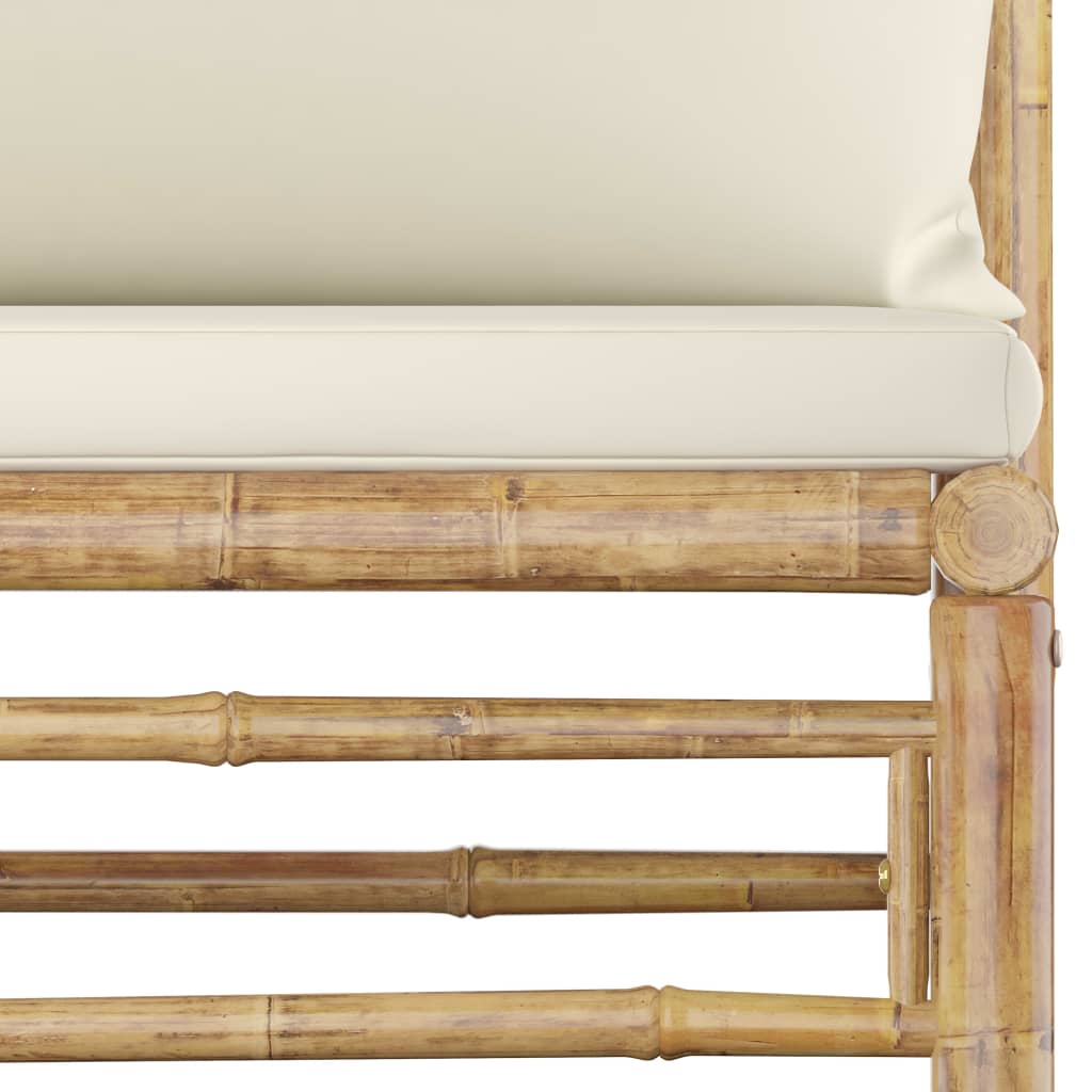 Sodo komplektas su kreminėmis pagalvėmis, 12 dalių, bambukas | Stepinfit