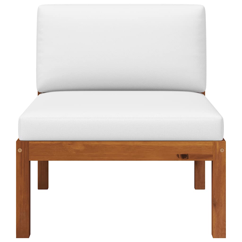 Thumbnail - vidaXL Garten-Mittelsofa mit Kissen Holz Akazie & Seil