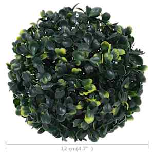 Umělé buxus koule 4 ks 12 cm - obrázek 4