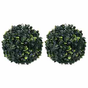 Umělé buxus koule 2 ks 22 cm - obrázek 1