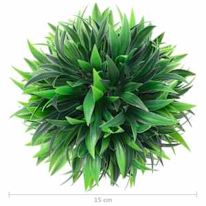 Umělé buxus koule 4 ks 15 cm - obrázek 4