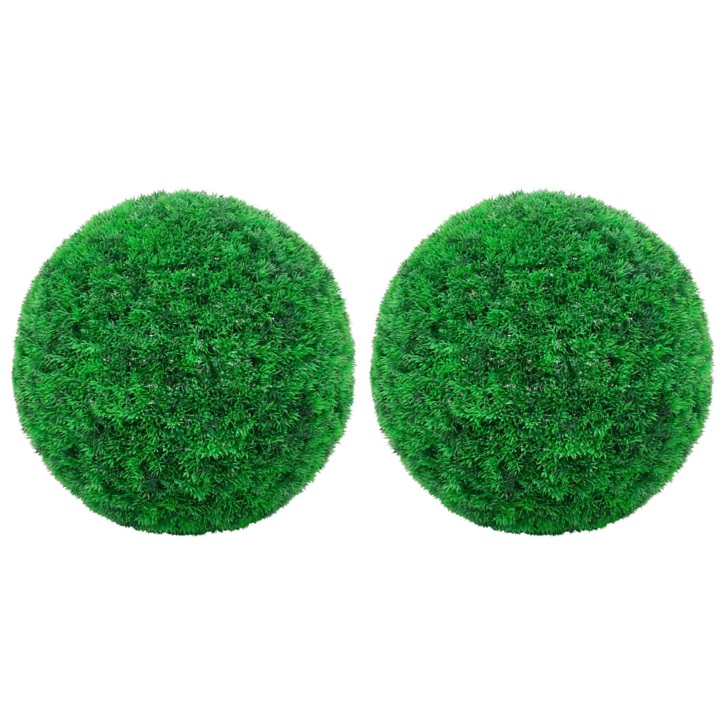 Image of vidaXL Artificial Boxwood Balls 2 pcs 35 cm