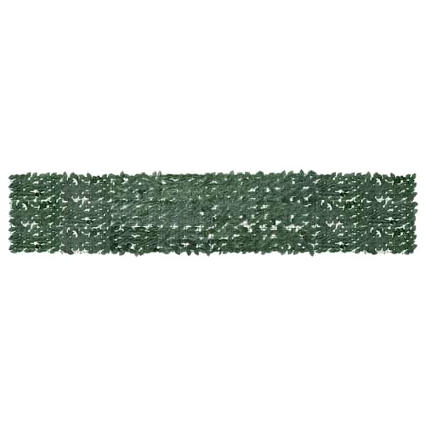 vidaXL r&otilde;dusirm, tumerohelised lehed, 400 x 75 cm