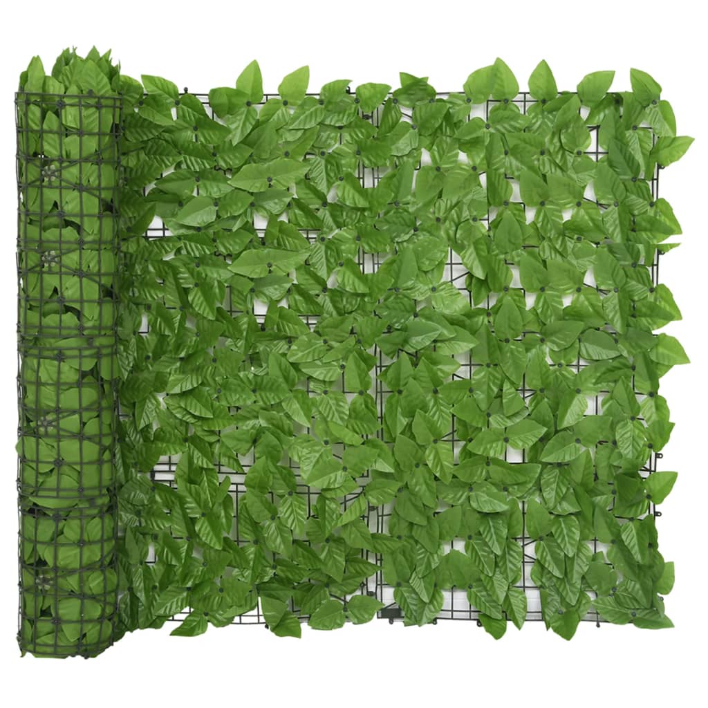 vidaXL altanafskærmning 300x100 cm grønne blade