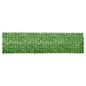vidaXL r&otilde;dusirm, rohelised lehed, 400 x 100 cm