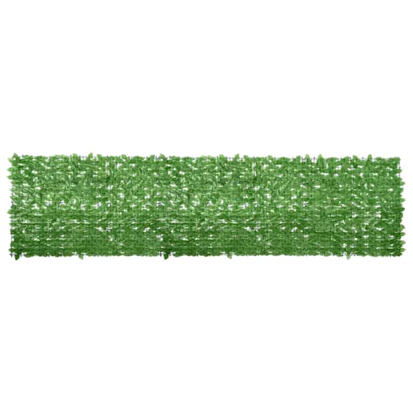vidaXL r&otilde;dusirm, rohelised lehed, 400 x 100 cm