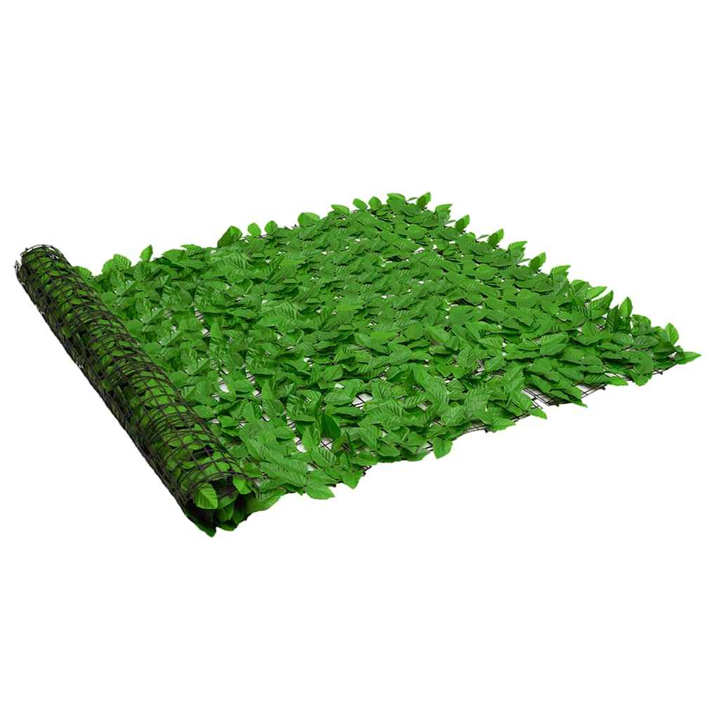 vidaXL Parvekkeen suoja vihreillä lehdillä 300x150 cm