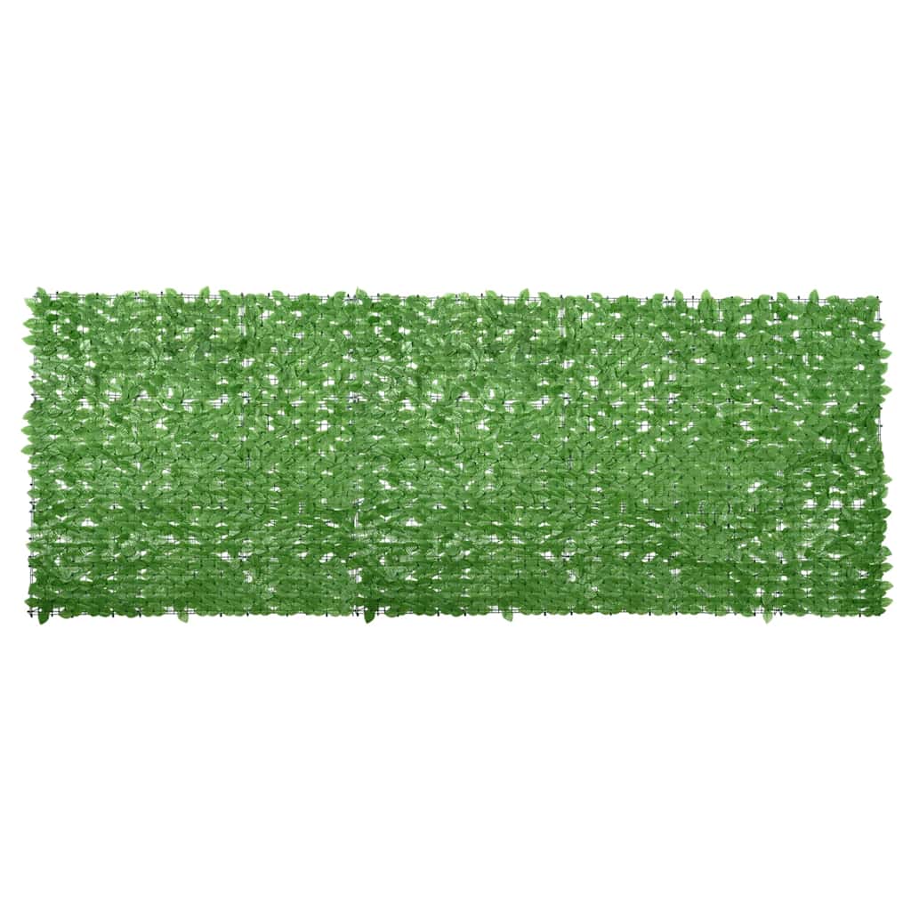 vidaXL BalkĂłnovĂˇ zĂˇstÄ›na se zelenĂ˝mi listy 400 x 150 cm