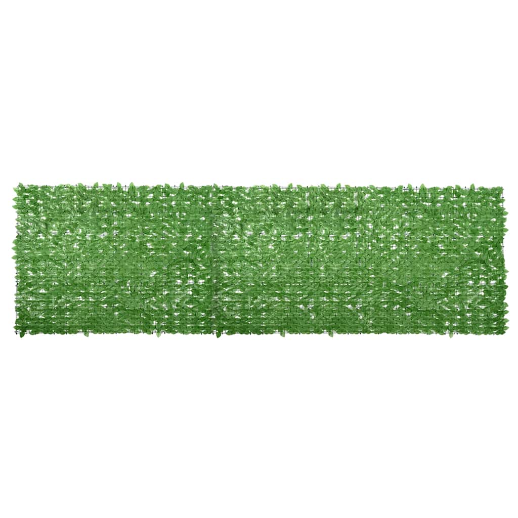 vidaXL Balkónová zástěna se zelenými listy 600 x 150 cm