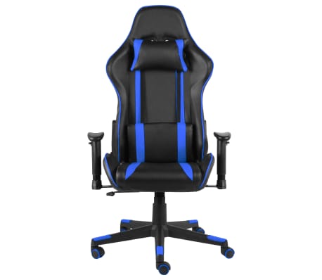 vidaXL Καρέκλα Gaming Περιστρεφόμενη Μπλε από PVC