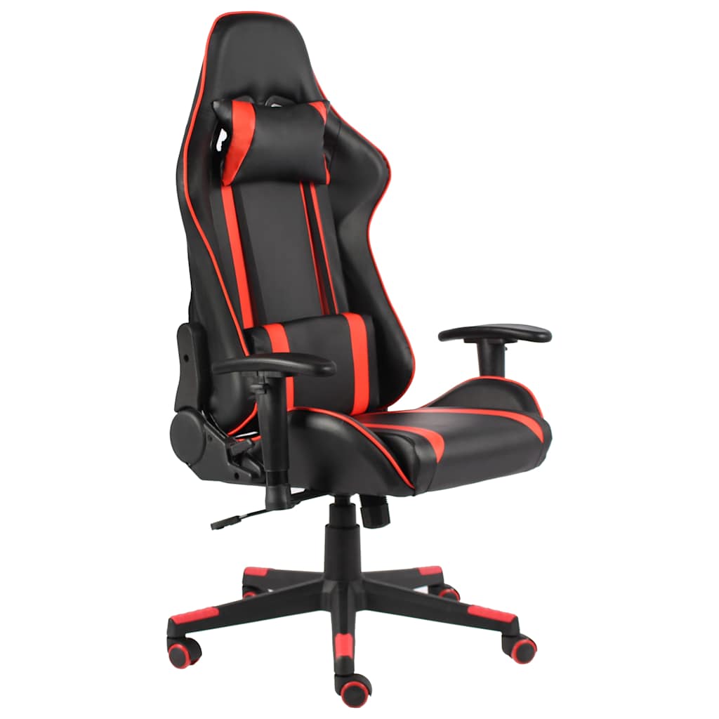 vidaXL Snurrbar gamingstol r&ouml;d PVC