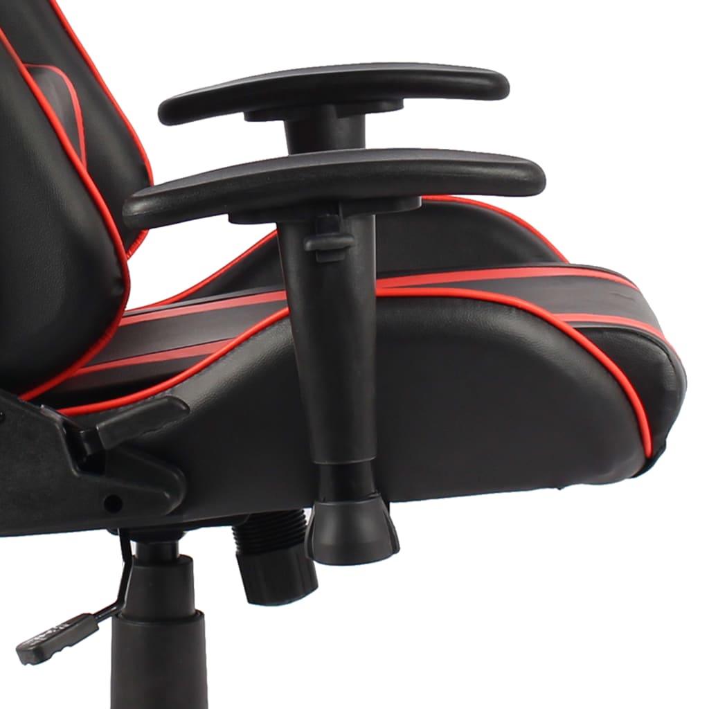 Piros PVC forgó gamer szék 