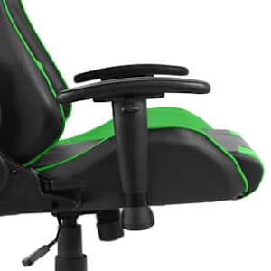 Otočná herní židle zelená PVC - obrázek 6