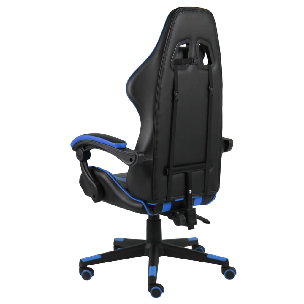 Igraća stolica od umjetne kože crno-plava
