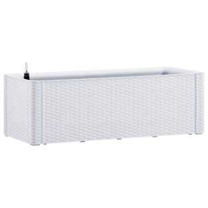 vidaXL taimelava isekastmise s&uuml;steemiga, valge 100 x 43 x 33 cm