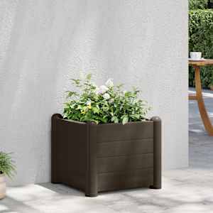 Vyvýšený záhon PP mocha 43 x 43 x 35 cm - obrázek 1