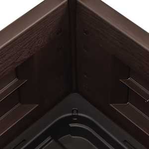 Vyvýšený záhon PP antracitový 43 x 43 x 35 cm - obrázek 4