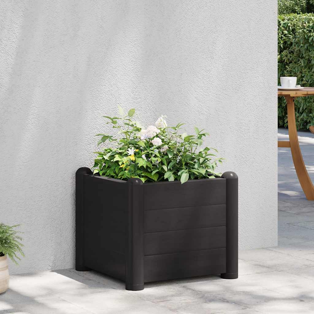 vidaXL Garten-Hochbeet PP Anthrazit 43x43x35 cm