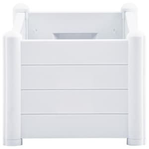 Vyvýšený záhon PP bílý 100 x 43 x 35 cm - obrázek 4