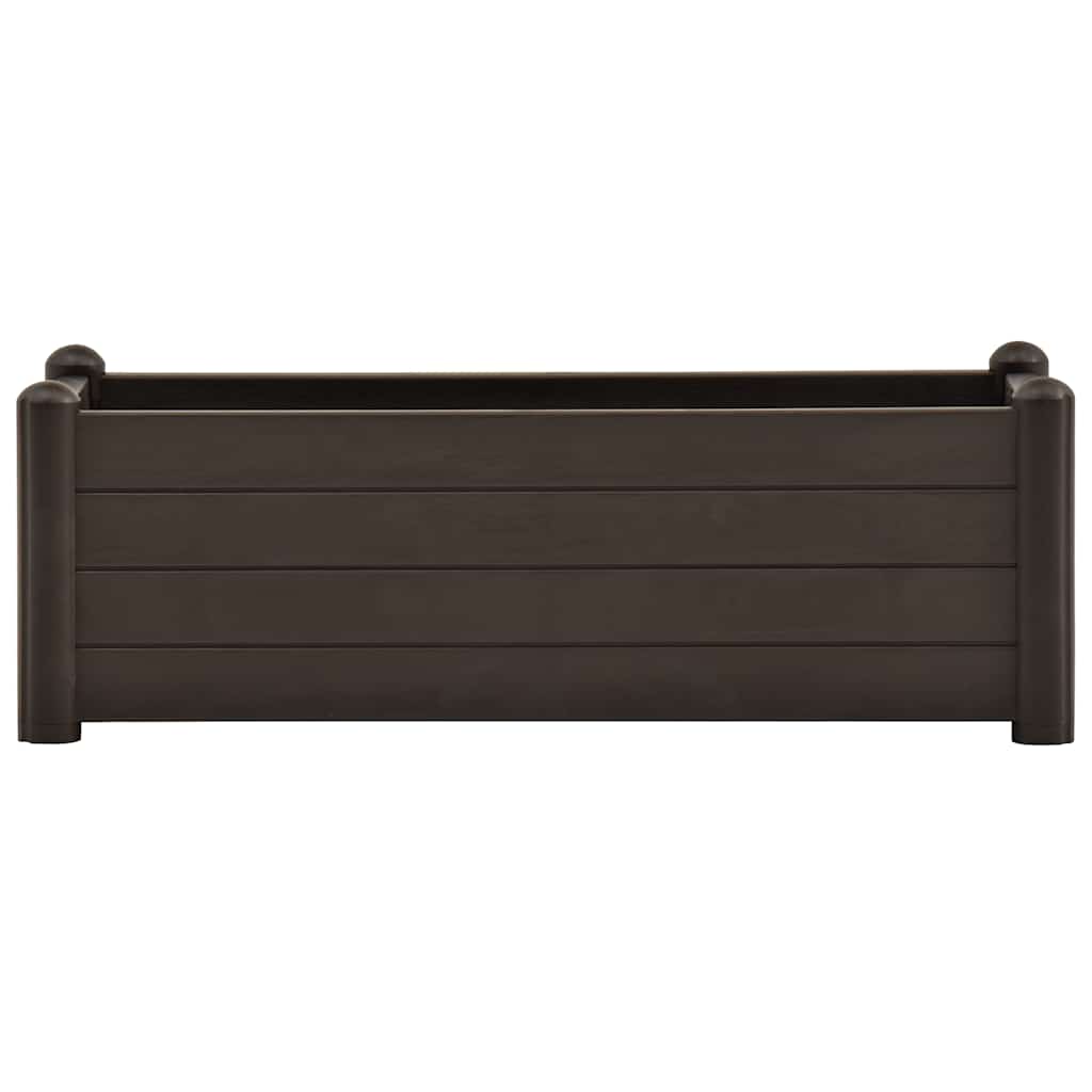 vidaXL kávészínű kerti PP magaságyás 100 x 43 x 35 cm