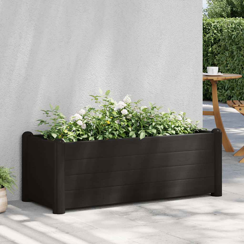 vidaXL Garten-Hochbeet PP Anthrazit 100x43x35 cm