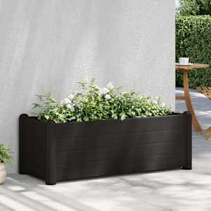 Vyvýšený záhon PP antracitový 100 x 43 x 35 cm