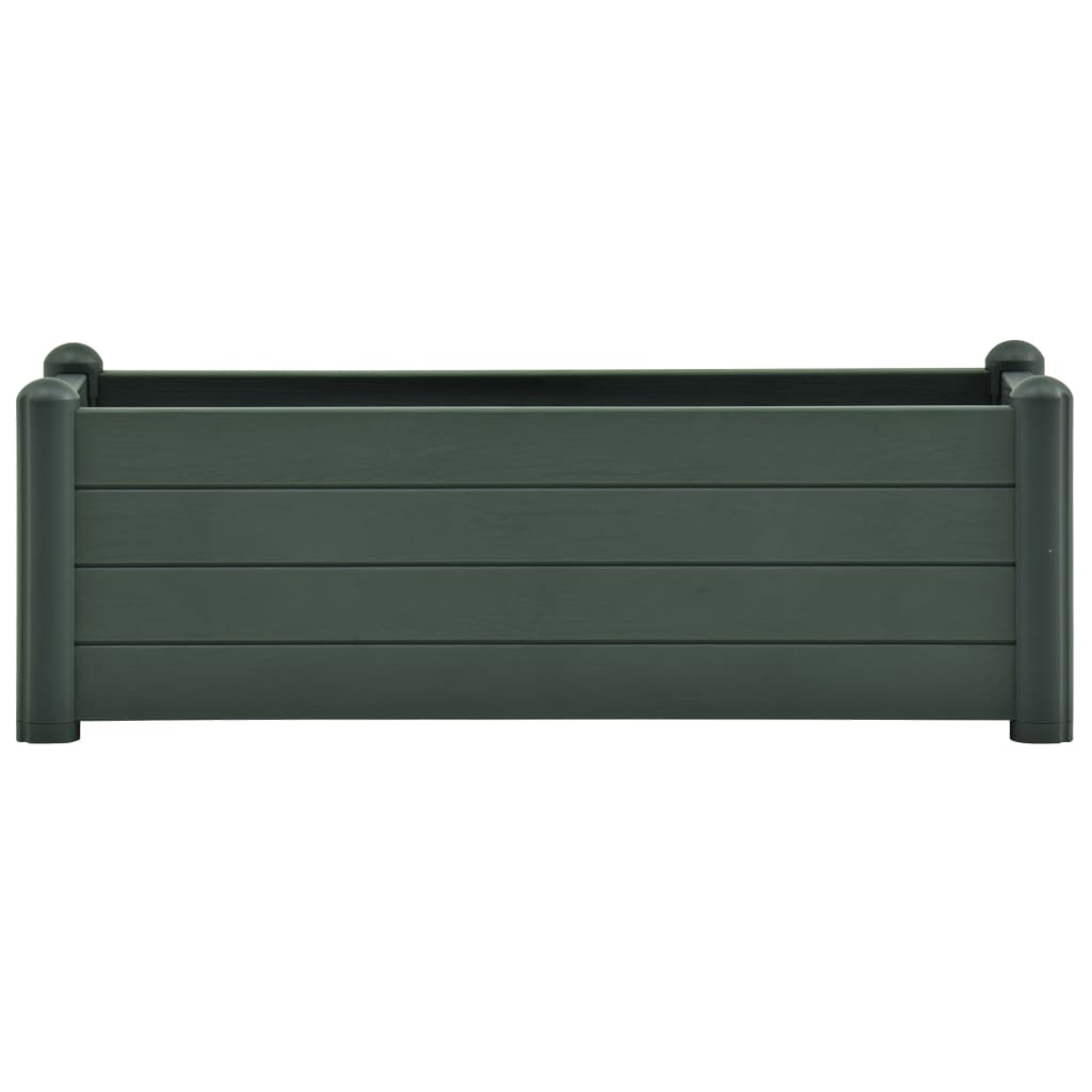 

vidaXL Plantenbak verhoogd 100x43x35 cm PP groen