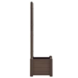 Zahradní truhlík s treláží 43 x 43 x 142 cm PP moka - obrázek 5