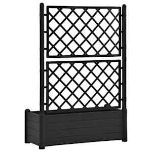 Zahradní truhlík s treláží 100 x 43 x 142 cm PP antracitový - obrázek 6