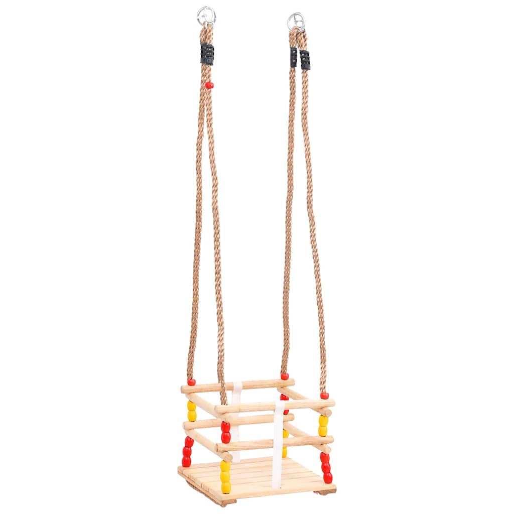 Thumbnail - vidaXL Babyschaukel mit Sicherheitsgurt Massivholz Kiefer