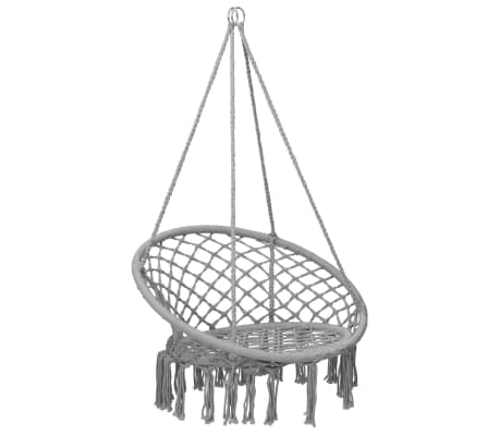 vidaXL Hammock Swing Chair 80 cm Grey