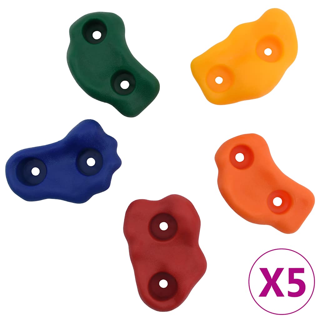 vidaXL Klimstenen 25 st met touw meerkleurig afbeelding