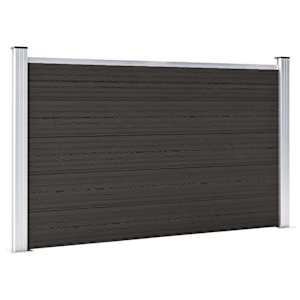Plotový dílec WPC 180 x 105 cm černý - obrázek 1