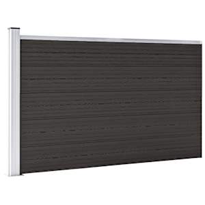 Plotový dílec WPC 175 x 105 cm černý - obrázek 1