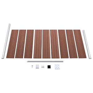 Plotový dílec WPC 95 x 186 cm hnědý - obrázek 4