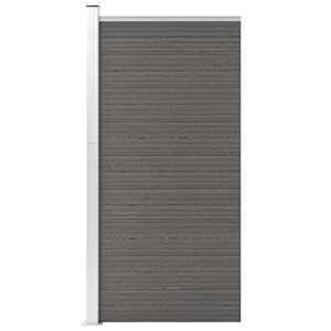 Plotový dílec WPC 95 x 186 cm šedý - obrázek 3