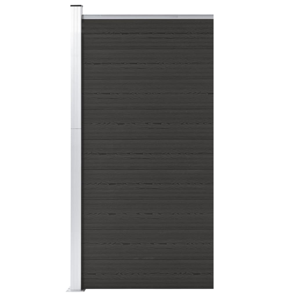 Tvoros segmentas, juodos spalvos, 95x186cm, WPC | Stepinfit