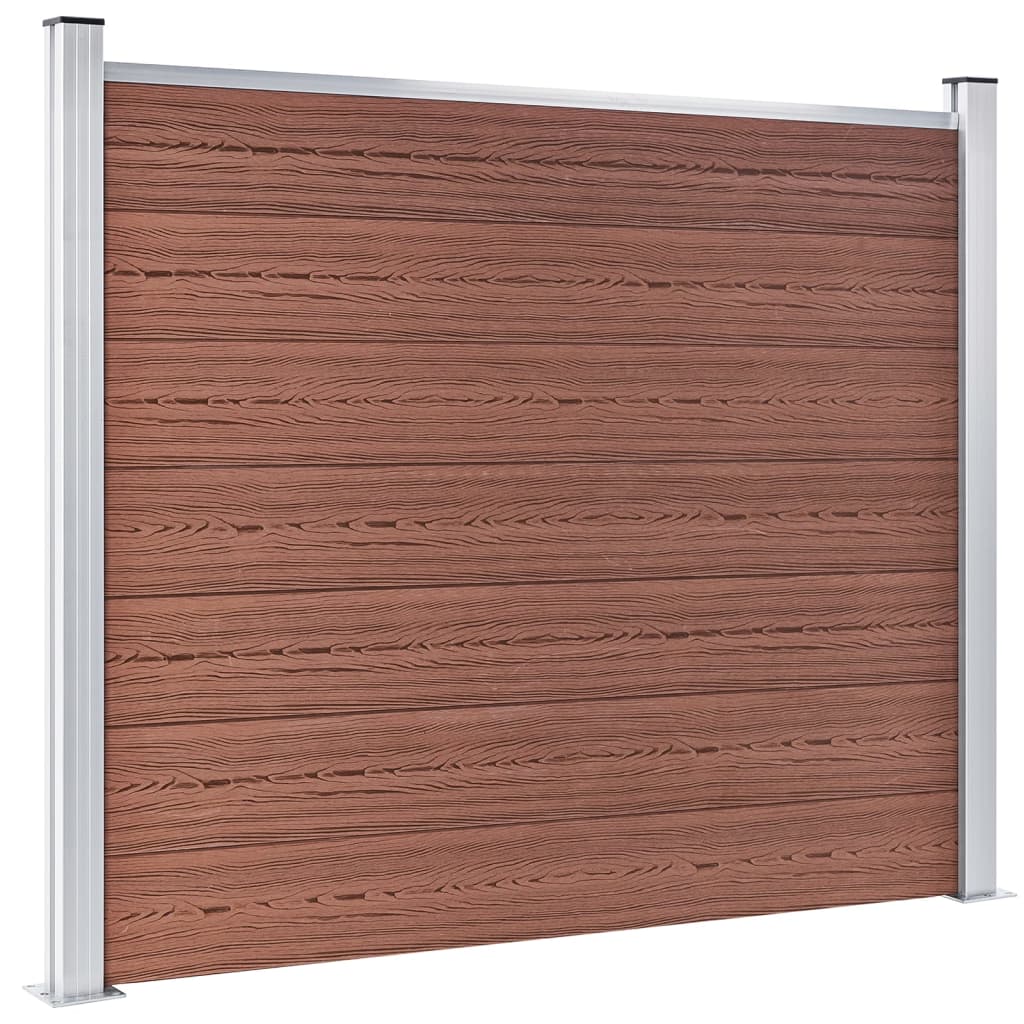 vidaXL Schuttingpaneel 180x146 cm HKC bruin afbeelding