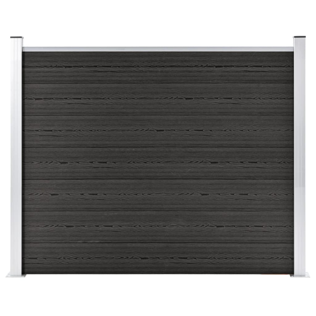 vidaXL Zaunelement WPC 180x146 cm Grau