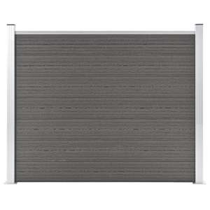 Plotový dílec WPC 180 x 146 cm šedý - obrázek 3