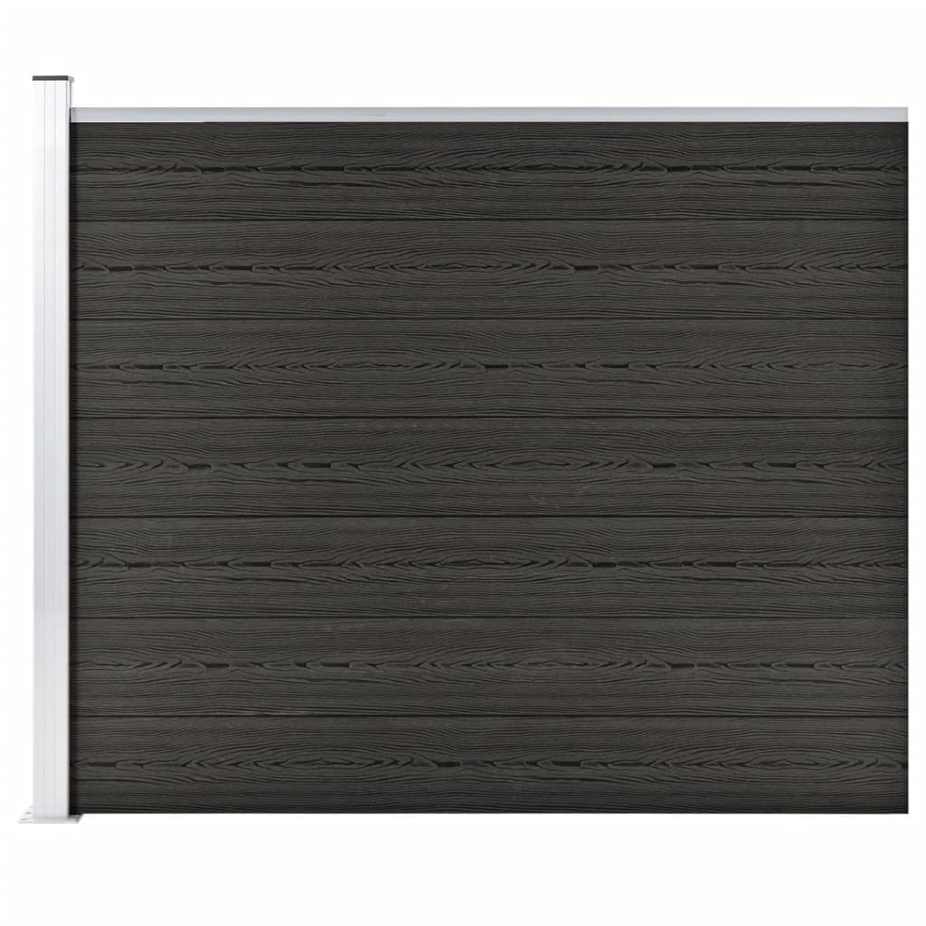 vidaXL Zaunelement WPC 175x146 cm Grau