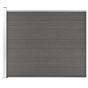 Plotový dílec WPC 175 x 146 cm šedý - obrázek 3
