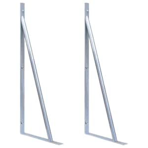 Podporni nosilci za ograjne stebričke 2 kosa pocinkano jeklo