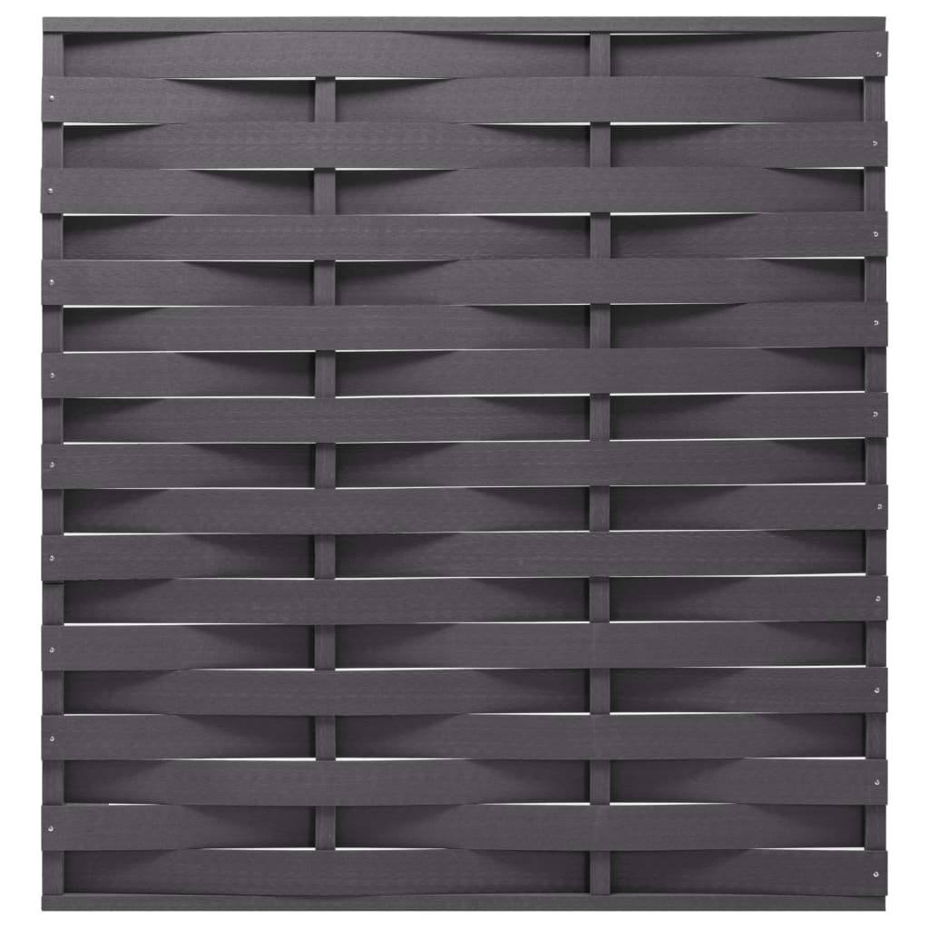 Panel de valla WPC gris 170x180 cm
