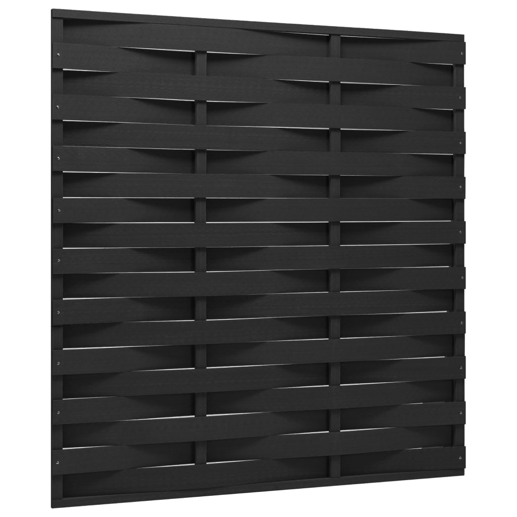 vidaXL Fence Panel WPC 170x180 cm Black