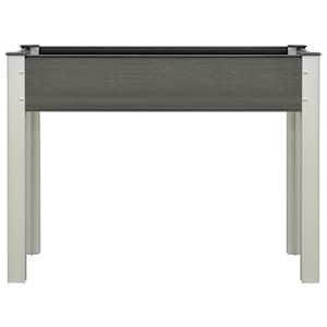 vidaXL Aukštas sodo lovelis, pilkos spalvos, 100x40x75cm, WPC