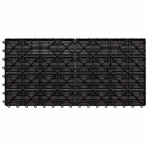 Dlažba na terasu 6 pcs Tmavě hnědá 60 x 30 cm Dřevoplast - obrázek 3