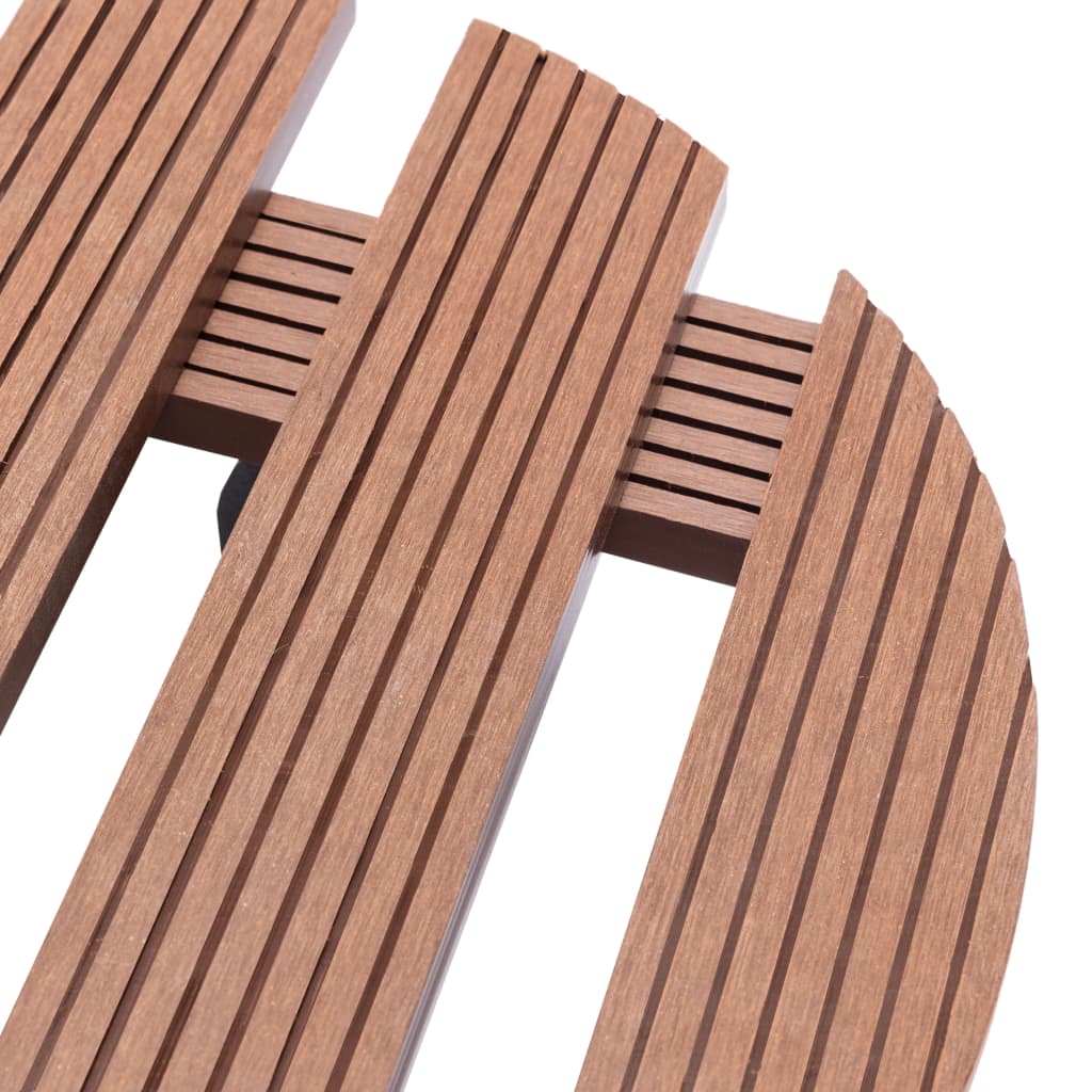 Carrelli Portavasi 2 Pz Marroni Ø30x7,5 Cm In WPC VidaXL 13 width=274