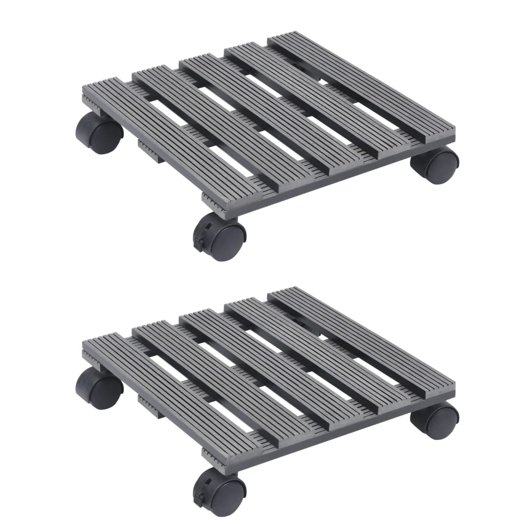 vidaXL Kasvirullakot 2 kpl harmaa 30x30x7,5 cm WPC